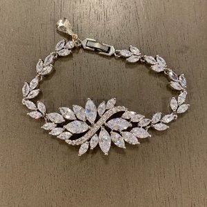Art Deco style crystal bracelet